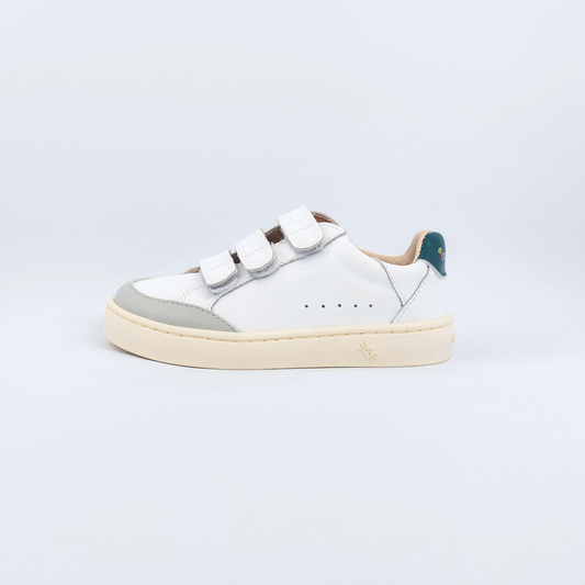 Zapatilla Madrid - Blanca - Verde Petróleo