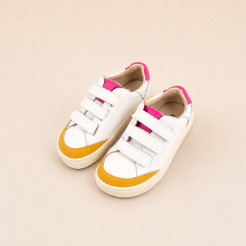 Zapatilla Madrid Blanca - Fucsia