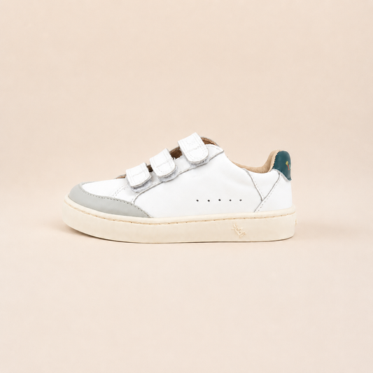 Zapatilla Madrid - Blanca - Verde Petróleo